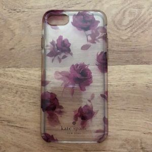 Clear Flower Kate Spade case